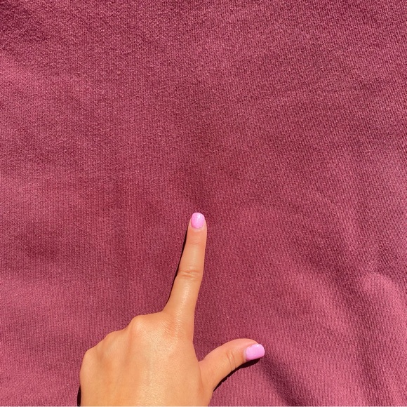 Aerie maroon oversized sweatshirt size:XS - Picture 4 of 5